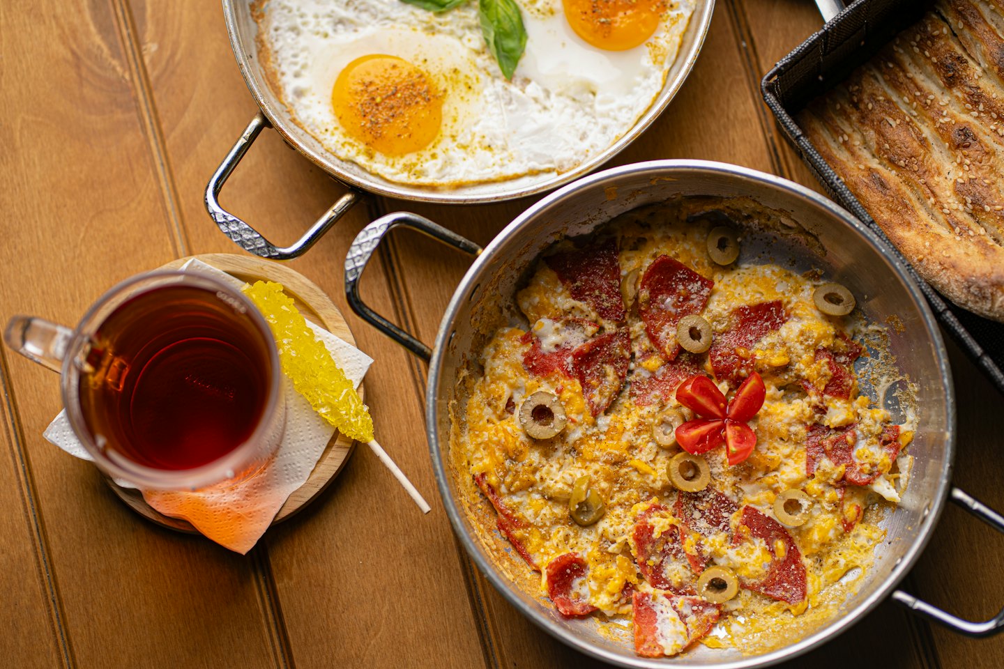 Menemen with Kavurma & Kashar